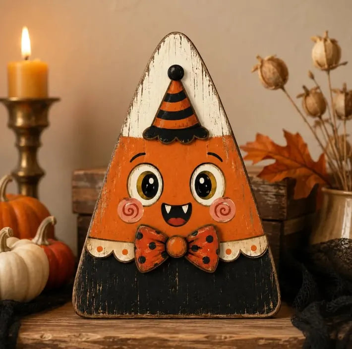 🔥Last Day 49% OFF🔥Vintage Halloween Wooden Character Tabletop Decor