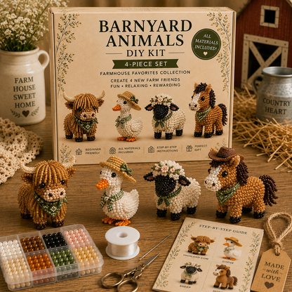 Barnyard Animals Beaded DIY Kit