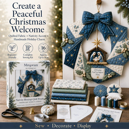 Christmas Fabric Wreath DIY Kit – A Keepsake You’ll Hang with Pride Year After Year💫