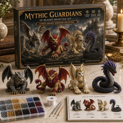 Enchanted 3D Beaded Animal DIY Family Craft Kit