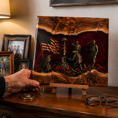 2027 Fellime®Handcrafted Veteran Memorial Display Boards