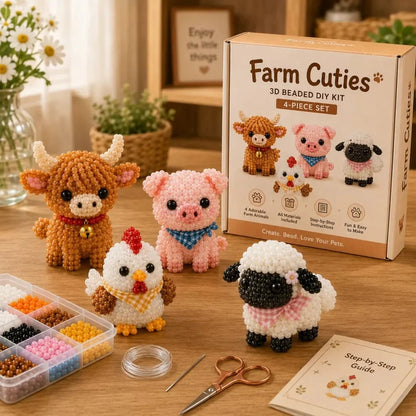 🧵✨Petite 3D Beaded Animal Craft Kit