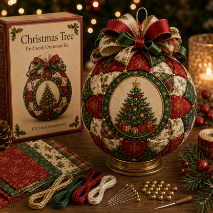 🥰Vintage Christmas Patchwork Ornament DIY Kit