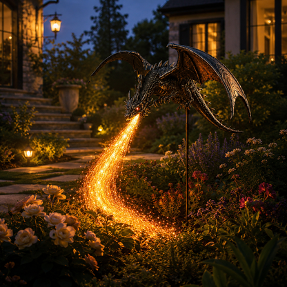 2027 Fellime®Dragon’s Ember Solar Garden Decor