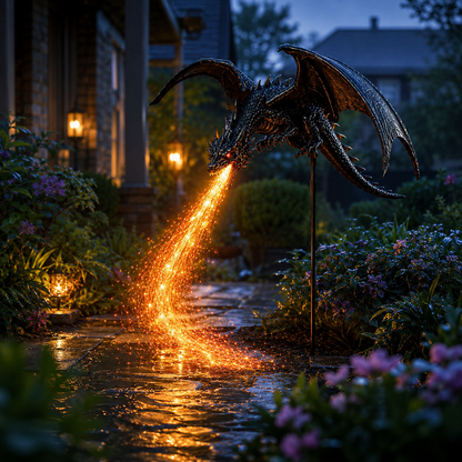 2027 Fellime®Dragon’s Ember Solar Garden Decor