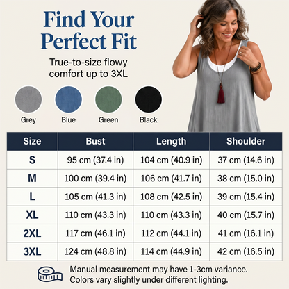💃Women's Casual Loose Sleeveless Fake Two Piece Tank Dress