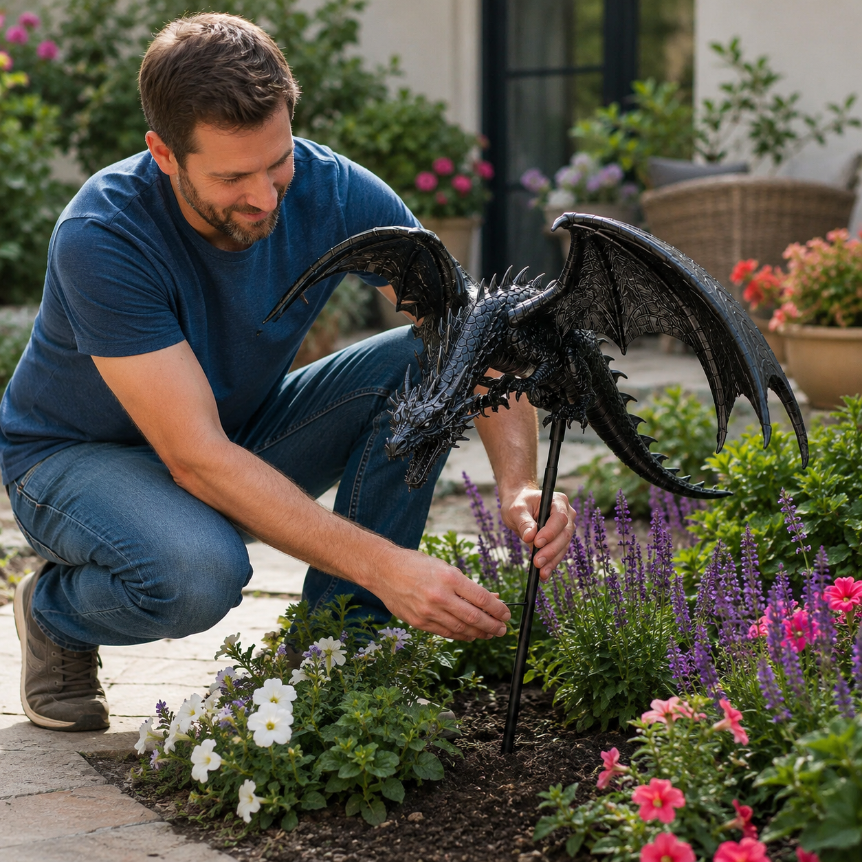 2027 Fellime®Dragon’s Ember Solar Garden Decor