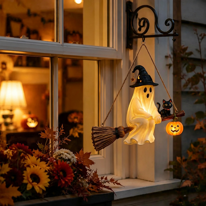 👻💀 Hanging ghost lamp | Eye-Catching Halloween Door Decoration