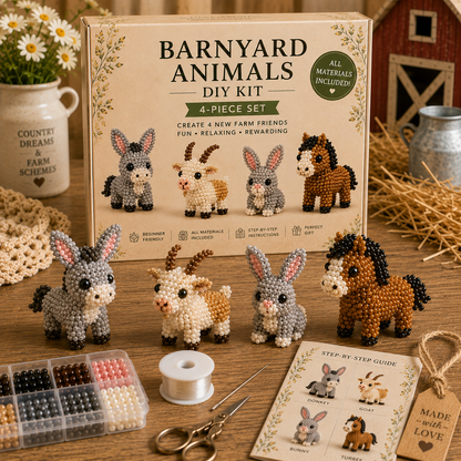 Barnyard Animals Beaded DIY Kit