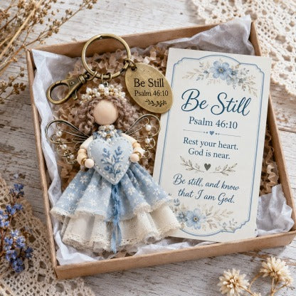 🔥⏳ Last Day 49% OFF – 🪽Inspirational Scripture Keychain Gift Set | Faith Charm, Verse Card & Gift Box