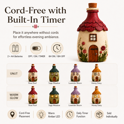 Lighted Storybook Cottage Figurine