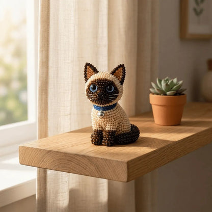 🐱 Create 4 Adorable Beaded Cats Yourself