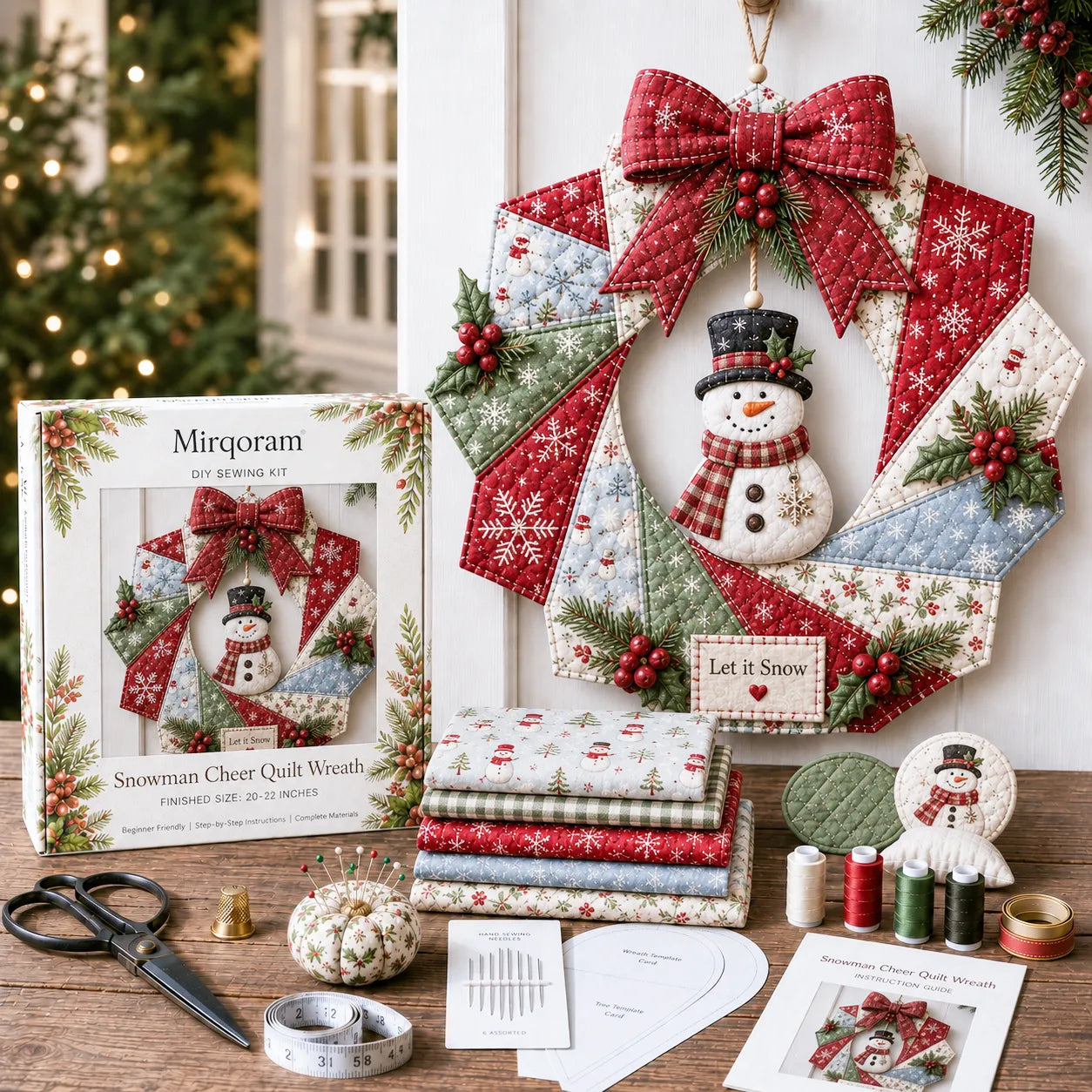 Christmas Fabric Wreath DIY Kit – A Keepsake You’ll Hang with Pride Year After Year💫