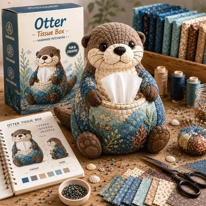🌟 Crafty Critters DIY Tissue Box Kit – Fun Animal & Ocean Friends!