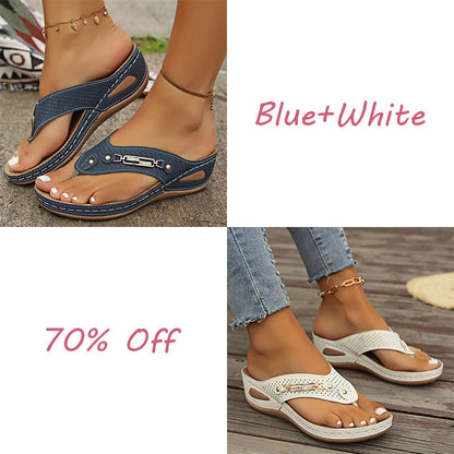 🔥LAST DAY 70% OFF🔥Women's Summer New European and American Style Anti-slip Pain Relief Orthotic Sandals