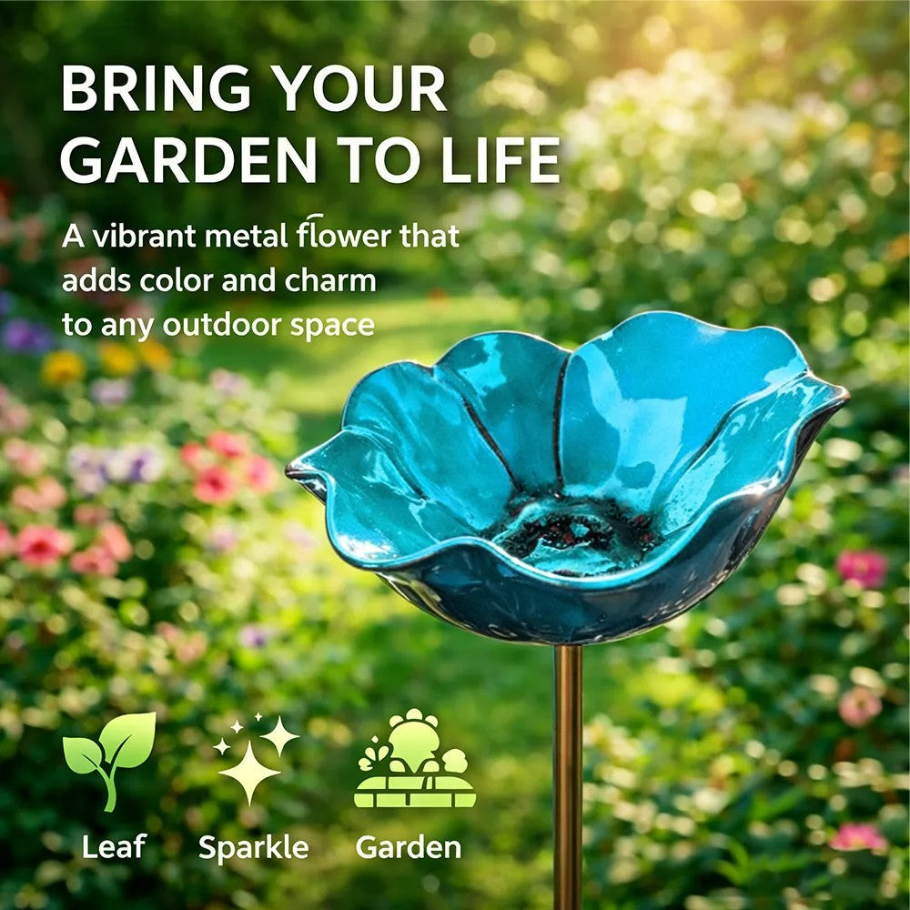 💖🎁2026 Mother's Day Gifts 50% Off--🎁Handmade Metal Flower Garden Stake🐦