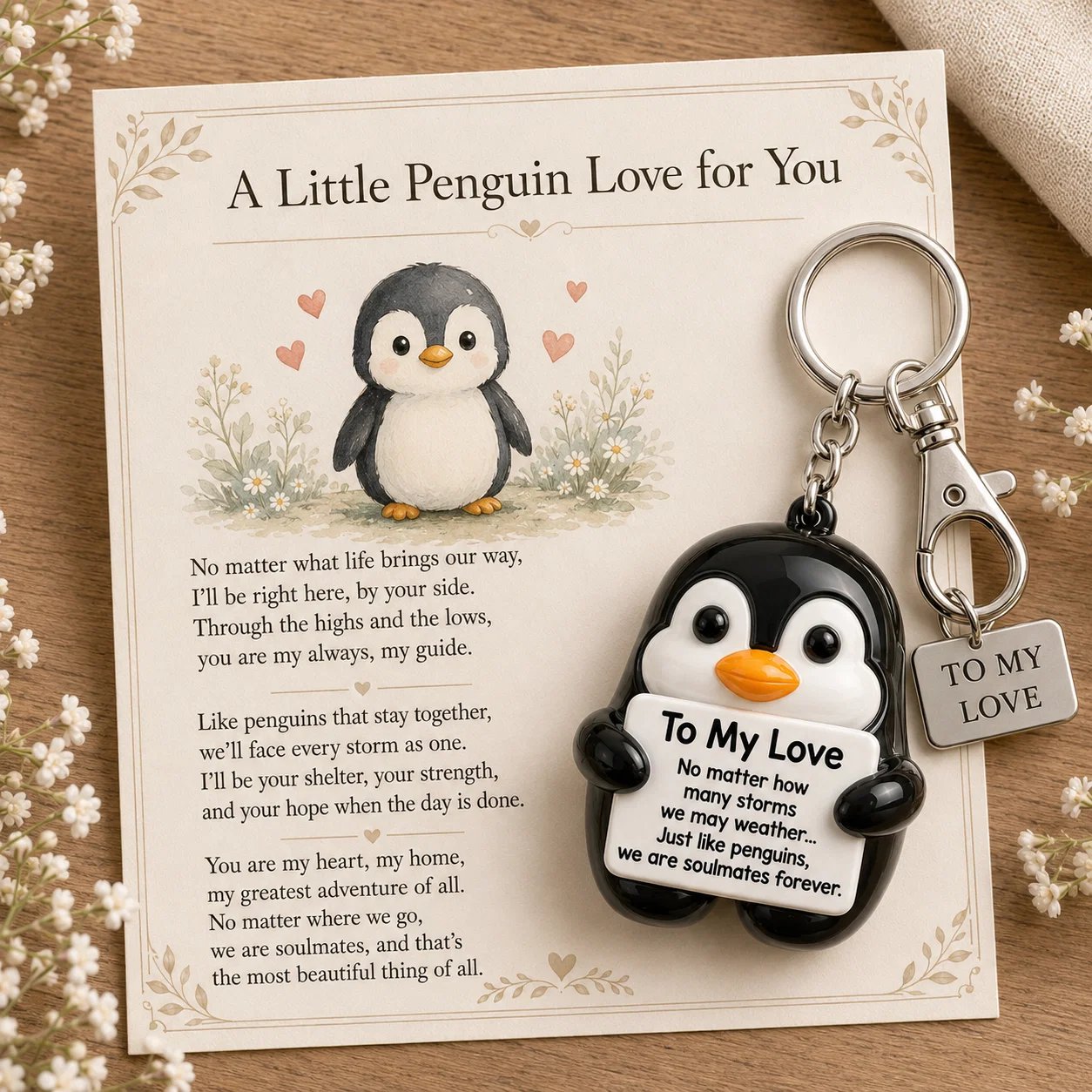 💖 Positive Reminder Keychains – Small Words, Big Comfort