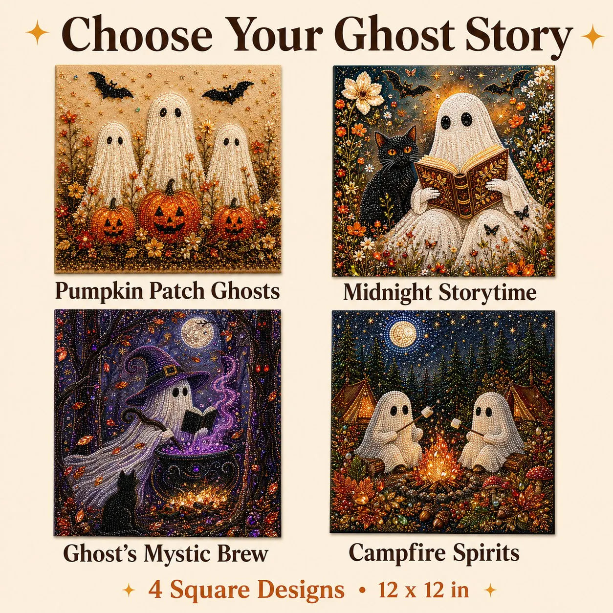 🔥 Last Day 39% OFF -👻Ghost Diamond Painting Kit