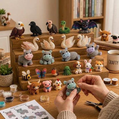 🧵✨ Petite 3D Beaded Animal Craft Kit