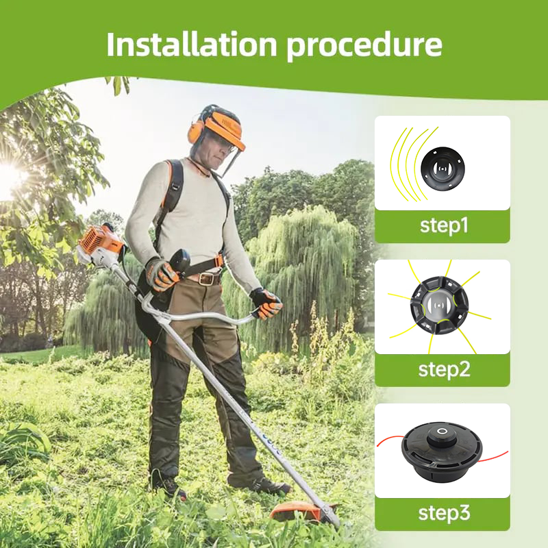 TrimForce - Heavy-Duty Steel Wire Trimmer Head