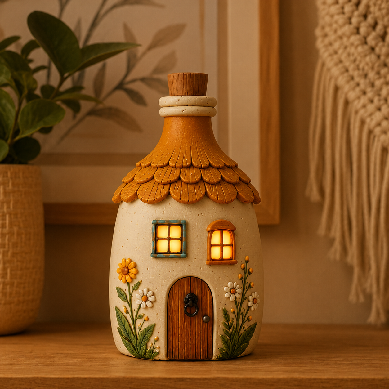 Lighted Storybook Cottage Figurine