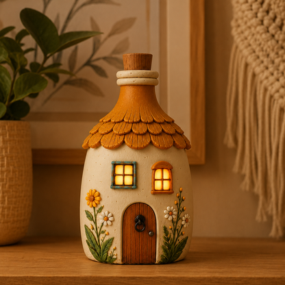 Lighted Storybook Cottage Figurine