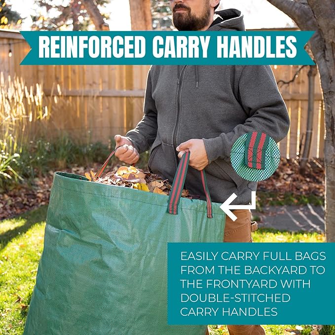 🔥Heavy-Duty Reusable Yard Cleanup Bags