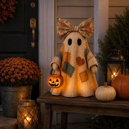 Last Day 70% OFF👻Lighted Vintage Patchwork Ghost