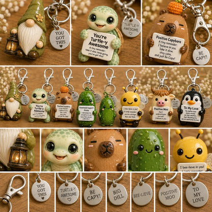 💖 Positive Reminder Keychains – Small Words, Big Comfort