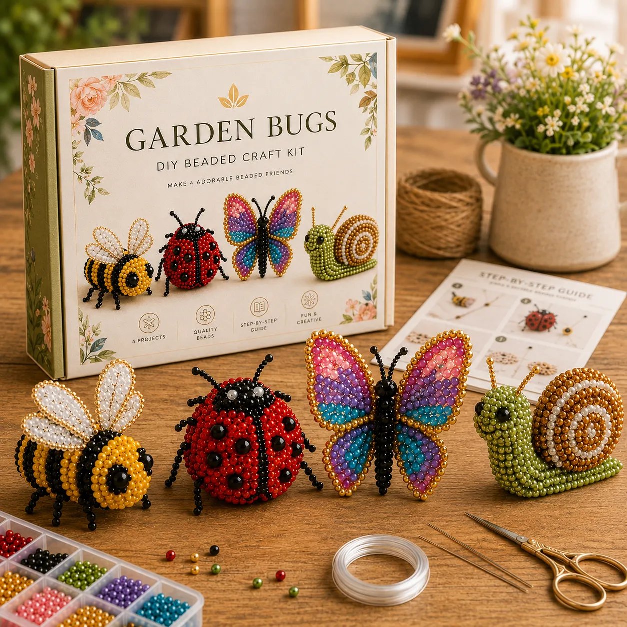 🧵✨ Petite 3D Beaded Animal Craft Kit
