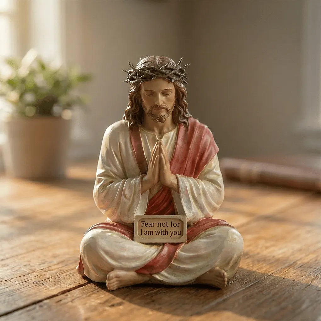 ✝️Peaceful Desk Companions ✨ Handcrafted Jesus & Virgin Mary Figurines