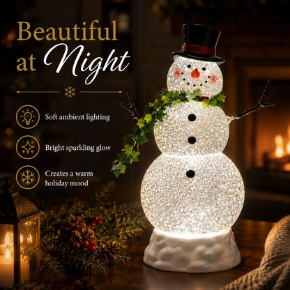 ☃️ Light-Up Snowman Crystal Globe — Bring Winter Magic Home! ✨