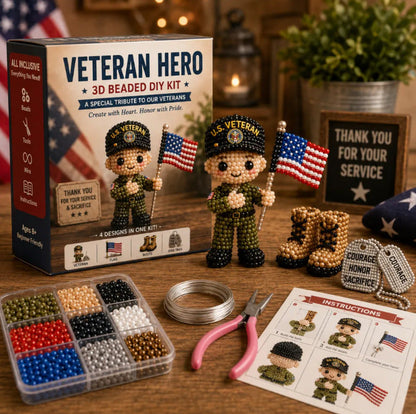 America 250 Beaded Bouquet DIY Kit