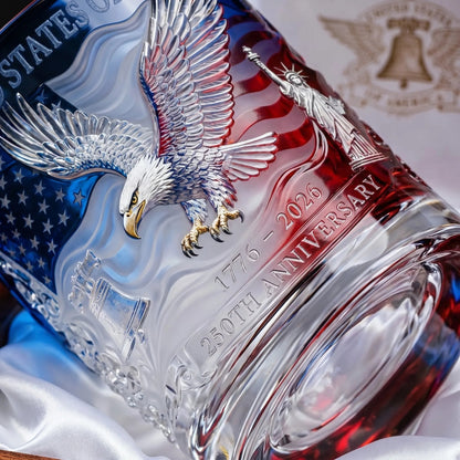 USA 250th Anniversary Commemorative Glass – 1776-2026 Heritage Edition