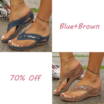 🔥LAST DAY 70% OFF🔥Women's Summer New European and American Style Anti-slip Pain Relief Orthotic Sandals