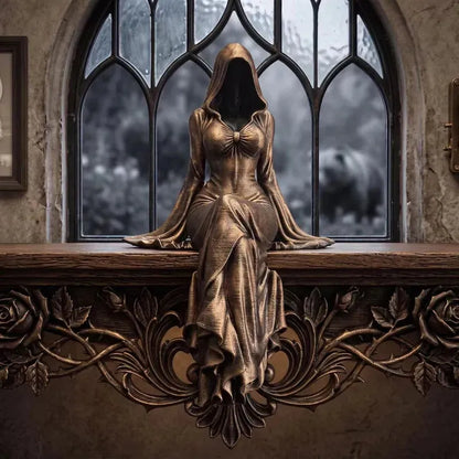 Lady Reaper - Ethereal Hooded Figure Sculpture
