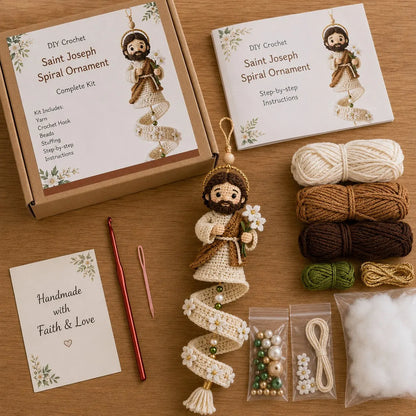 🔥 LAST DAY: 50% OFF – ✨ DIY crochet kit for a spiral Madonna pendant – create your own heavenly keepsake 🙏🧶
