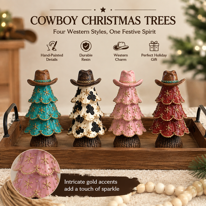 Western Cowboy Christmas Tree Figurines