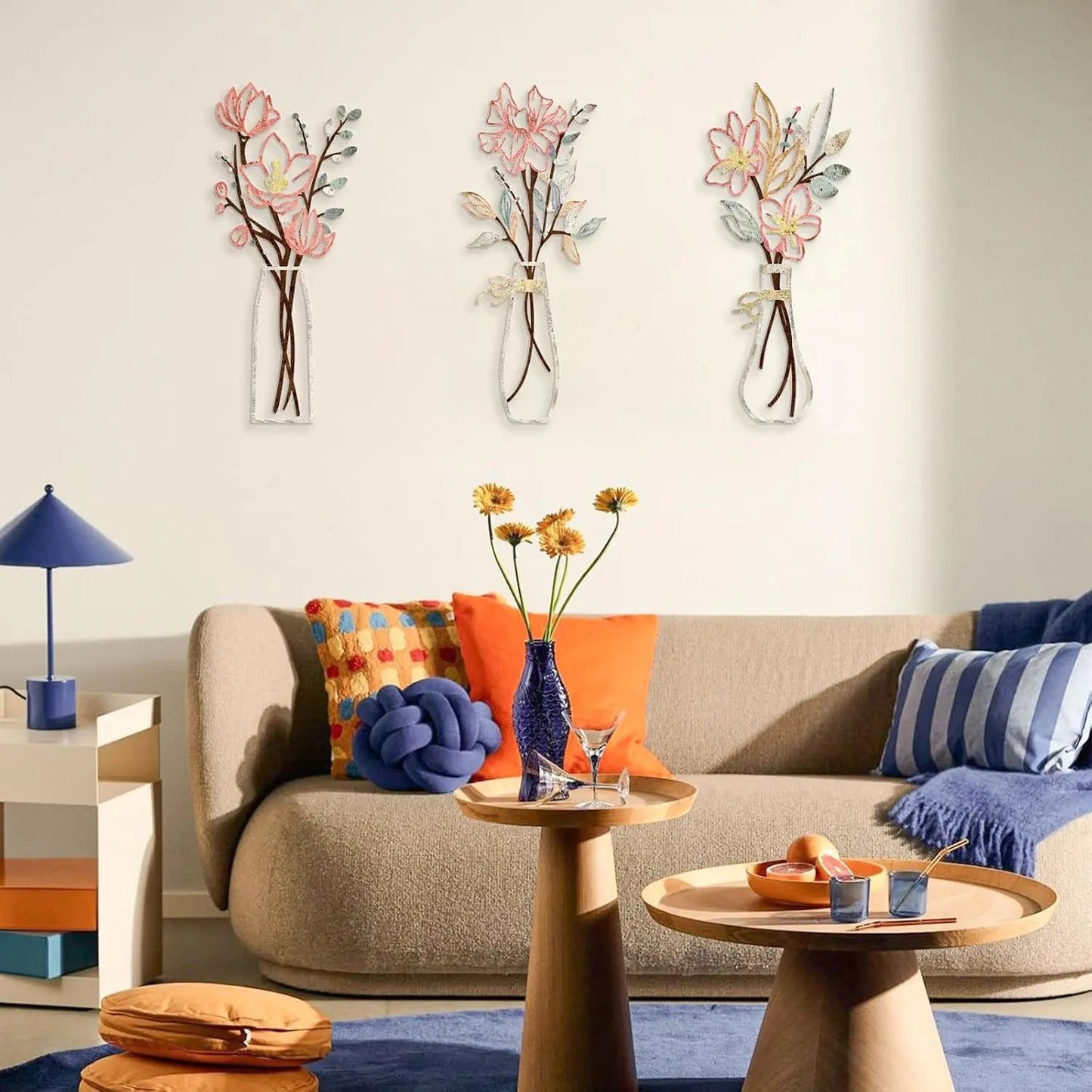 🌸Rustic Flower Wall Art – Charming Botanical Decor for Home & Porch