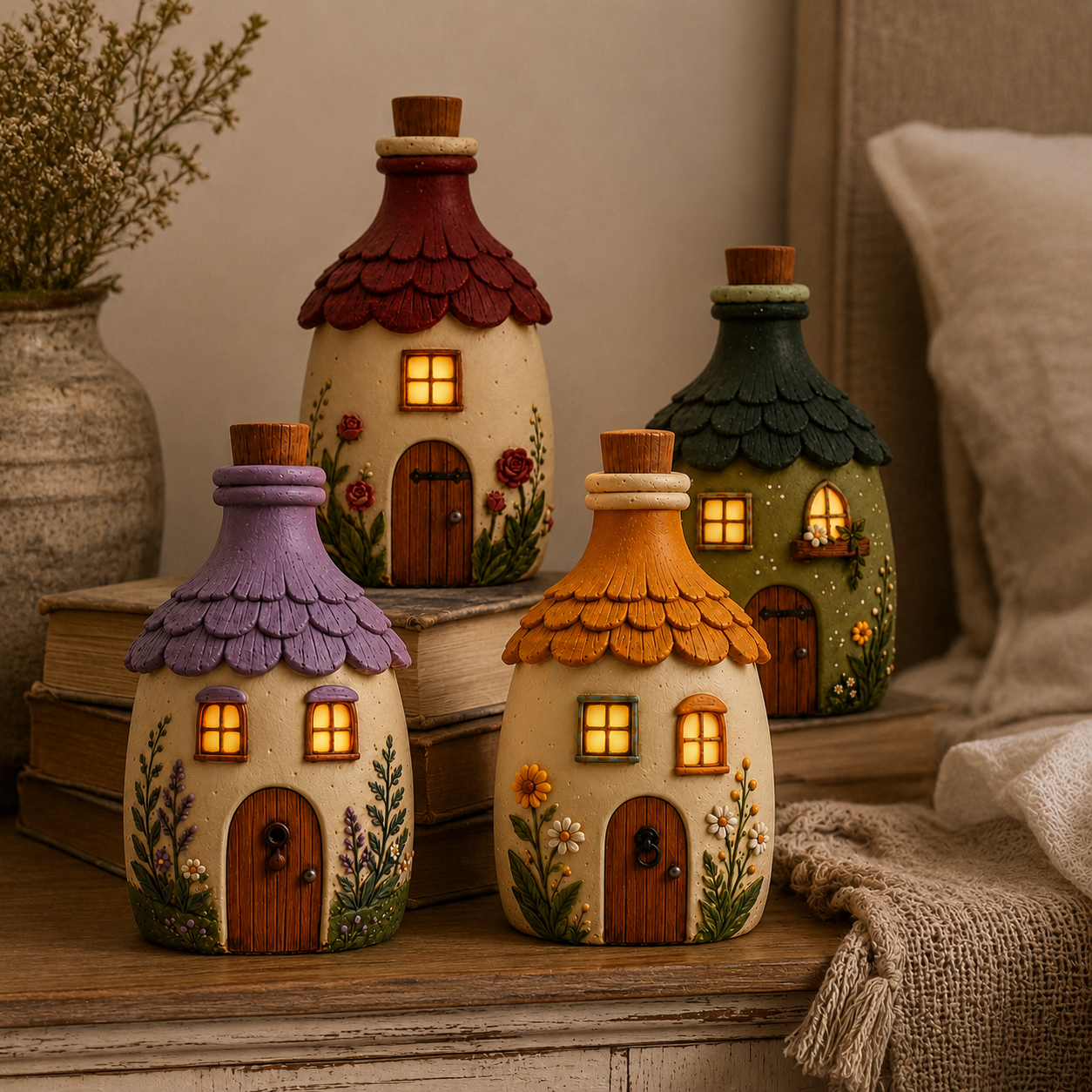 Lighted Storybook Cottage Figurine