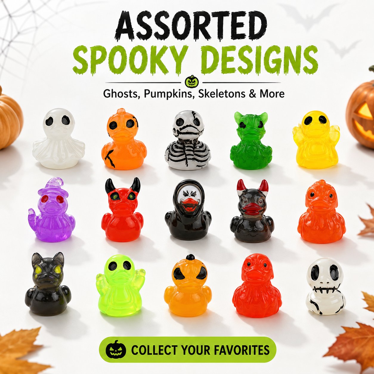 👻Mini Spooky Night Figures – Tiny Glowing Accents for Halloween🕷️✨