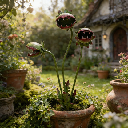 🪴Whimsical Metal Carnivorous Plant Garden Stake
