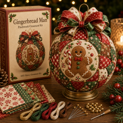 🥰Vintage Christmas Patchwork Ornament DIY Kit