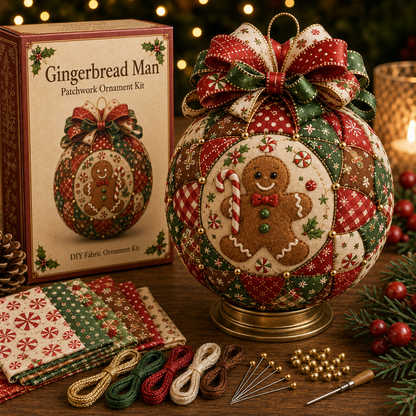 🥰Vintage Christmas Patchwork Ornament DIY Kit