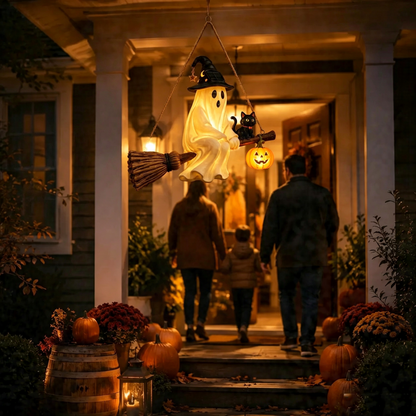 👻💀 Hanging ghost lamp | Eye-Catching Halloween Door Decoration