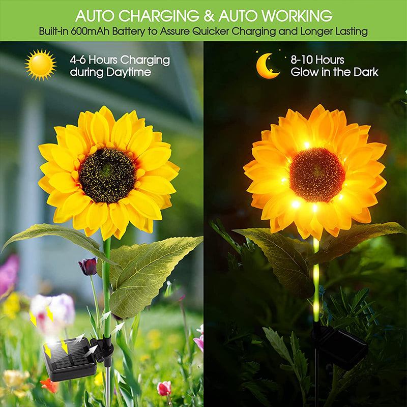 🌻 Solar Sunflower Garden Lights