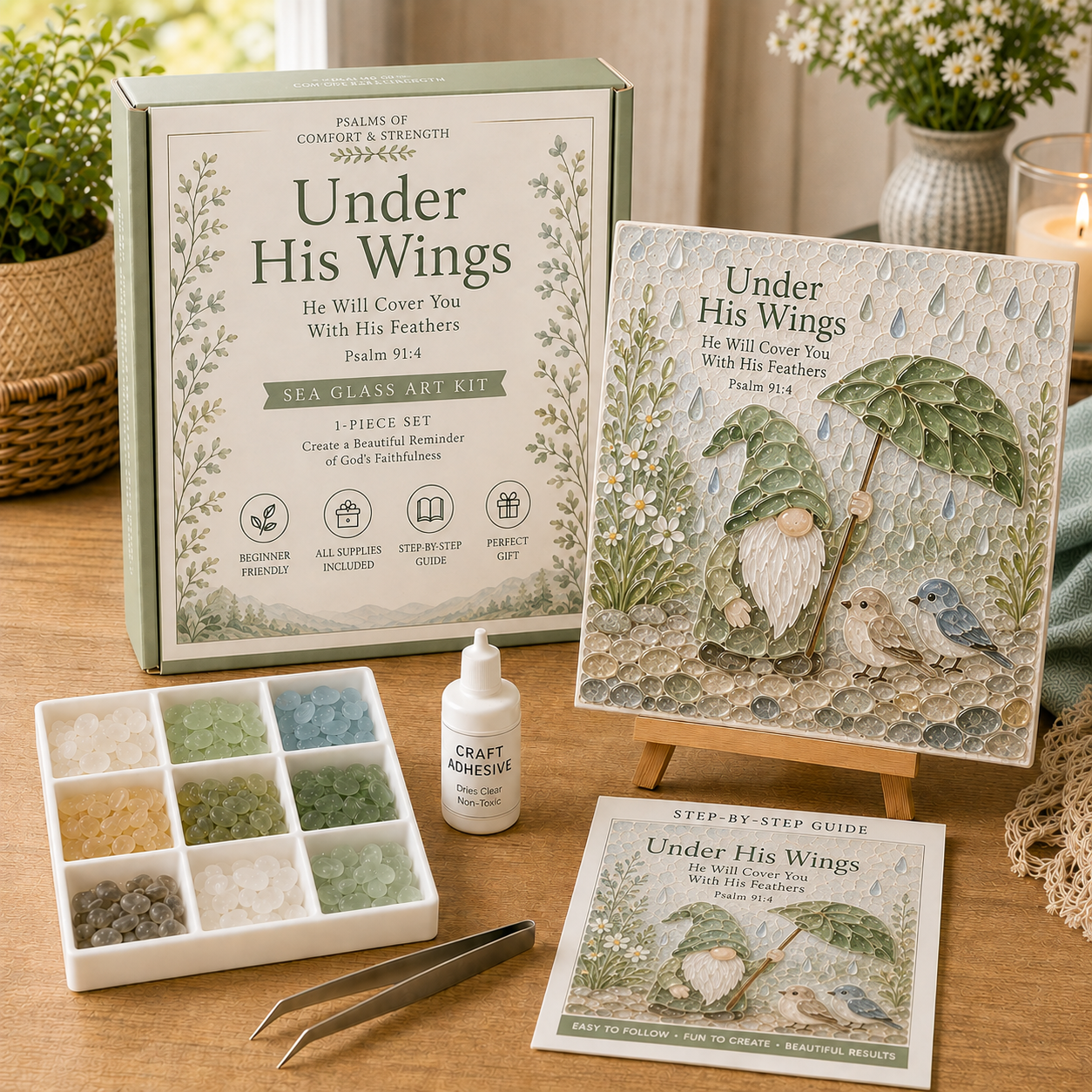 Faithful Gnomes Sea Glass Art Kit