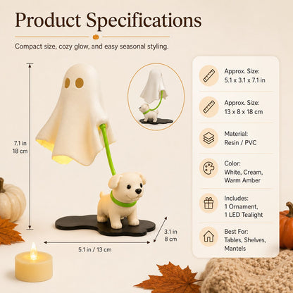 Halloween Puppy Ghost Ornament