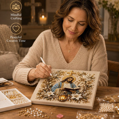 🙏Christian DIY Pearl Art Set