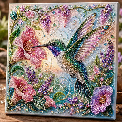 🐾🌿 Premium 3D Pearl Animal Wall Art Kit | Luxury Flocked Canvas with Scratch-Resistant Non-Fading Pearl Beads DIY Nature-Inspired Decor ✨